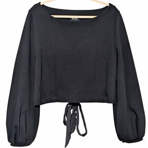 Maeve by Anthropologie Tie-Back Ponte Pullover